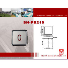 2014 latest design high quality stainless steel surface elevator component/elevator push button/PB-210